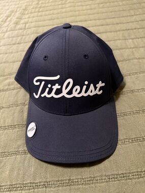 Titleist Navy Cap with White Script Logo